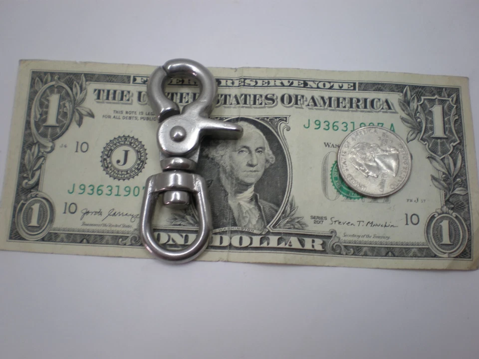 20pcs Stainless Steel Swivel Trigger Clip Lobster Clasp Snap Hook FAST SHIPPING! - Image 3 of 4