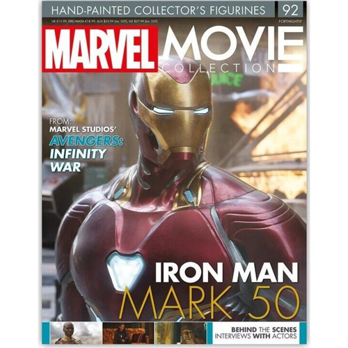 Super Héros des Films Marvel Iron Man Mark L 92 Figurine Eaglemoss Statues BD TV - Picture 10 of 24