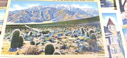Lot 11 Vintage Postkarten Kalifornien 1940er 9 UNBENUTZT 2 USED Leinen LA Palisaden - Bild 11 von 13