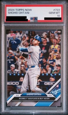 PSA 10 Shohei Ohtani 2024 MLB Topps Now Card # 722 (FIRST 50 PSA 10 Shohei Ohtani 2024 MLB Topps Now Card # 722 (FIRST 50