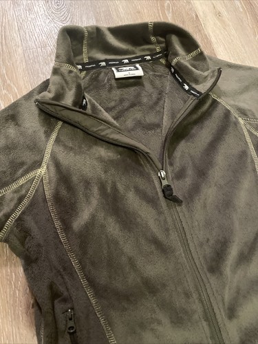 PREDATOR Womens Fleece green soft warm cozy super soft Bust 32, Size Small - Picture 2 of 8