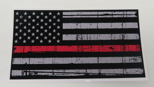 Calcomanía adhesiva de parachoques de línea delgada bandera de primera respuesta estadounidense 5,5" x 3" - Imagen 2 de 10