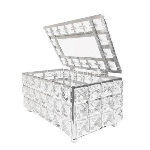 Crystal Facial Tissue Box Cover Paper Storage Holder Napkin Dispenser Organizer - Picture 6 of 10