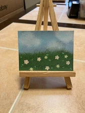 ACEO Original Acrylic Painting Landscape Abstract Art Card ATC Scenery 11