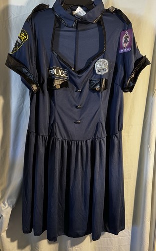 Women’s Police Dress, Size 1X, For Halloween Or Just For Fun, Wink -wink !!