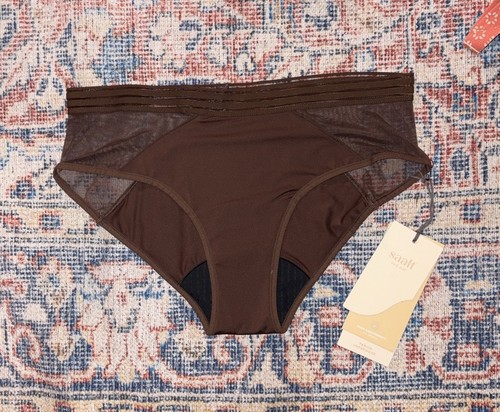 Saalt Auslaufsicheres Netz Hipster Periodenhöschen In Braun Gr. L Neu mit Etikett