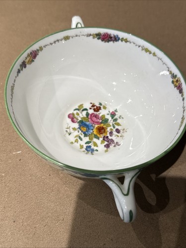 VTG Wedgwood Set Of 12 Cups Dble Handled Bouillon Grosvenor Cream Soup W697 - Picture 7 of 11