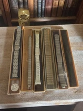 Lot of New Vintage Metal Watch Bands - Retro Collar Accessories