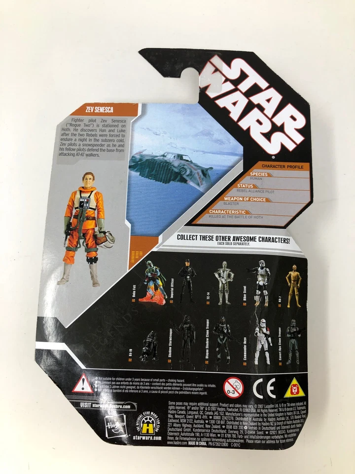 Figura de acción moneda de plata Zev Senesca figuras básicas 30 aniversario de Star Wars Foto 2 de 4
