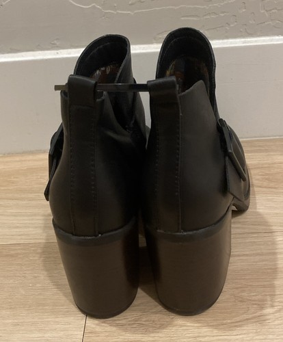Korks By Kork-Ease Kari Block Heel Booties Ankle Boots New Size 9 In Black - Picture 10 of 14