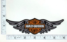 Embroidered Patch - Iron-on - Wings - Motorcycles - Biker - Harley - HD
