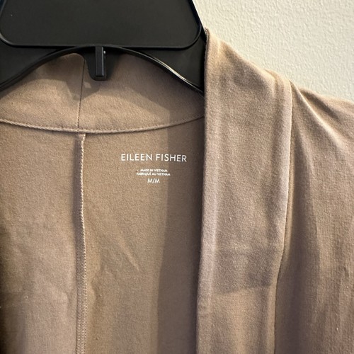 Neu mit Etikett Eileen Fisher Größe M Medium hoher Kragen Jacke Treibholz Strick - Bild 2 von 10