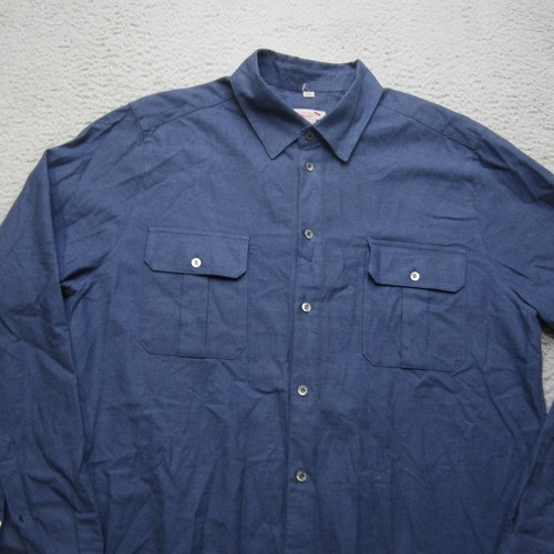 Jim Thompson Shirt Mens XL Long Sleeve Button Up Workwear Pockets Classic - Picture 4 of 14