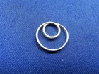 GRANDMA GRABE'S BEAUTIFUL VINTAGE 925 STERLING SILVER RING 1G PENDANT*