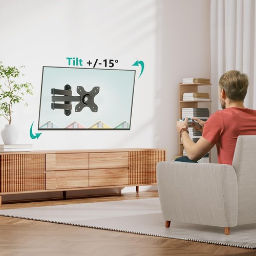 WALI TV Wandhalterung Gelenk LCD Monitor Vollbeweglich 15 Zoll Verlängerungsarm - Bild 5 von 8