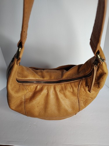 American Leather Co. Tan /Caramel Hobo Shoulder Bag - Lightly Distressed - Picture 3 of 14
