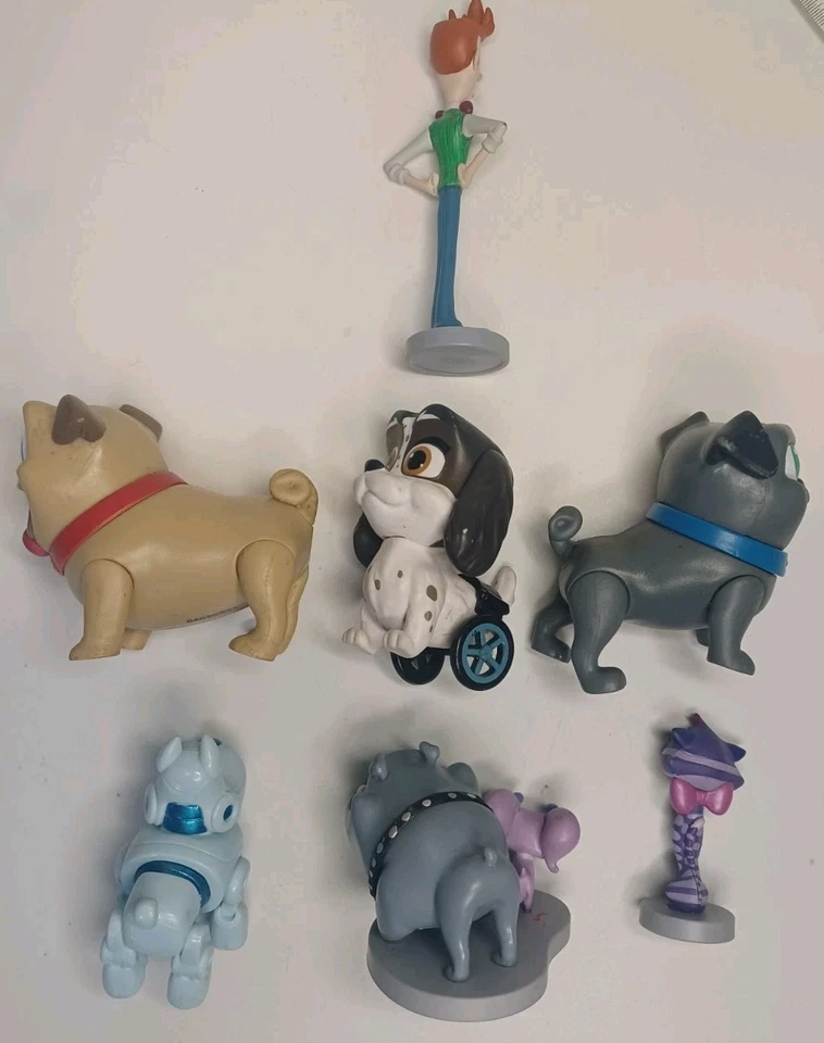 Lote de 7 bonecos Disney Puppy Dog Pals 2" e 4" - Imagem 3 de 4
