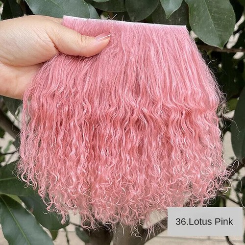 Belleza Niñas Lana Cordero Granja Piel Peluca Peluca Pelucas Pelucas Pelucas Café - Imagen 22 de 36