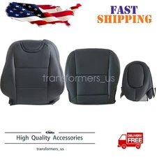 For 2010-2015 Chevy Camaro Passenger Bottom & Top Seat Cover & Headrest Cover