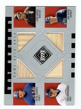 Palmeiro,Thomas,Mientkiewicz,Olerud 2002 Upper Deck Diamond Connection Bat Card