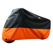 Motorcycle Cover Waterproof for Harley Davidson Street Glide 116" Black Orange