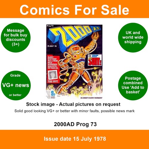 2000AD comics #11-99 - Choose prog issues - 1977 1978 1979 - Early Judge Dredd - Picture 67 of 103