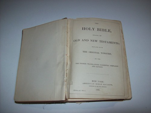 1886 DIE HEILIGE BIBEL Altes & Neues Testament Originalzungen American Bible Society - Bild 5 von 15