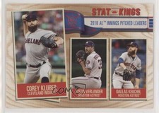 2019 Big League Stat Kings Dallas Keuchel Justin Verlander Corey Kluber #371 3h7
