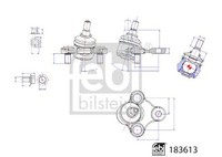 Febi Bilstein Trag-/FüHrungsgelenk 183613 FüR Hyundai KIA