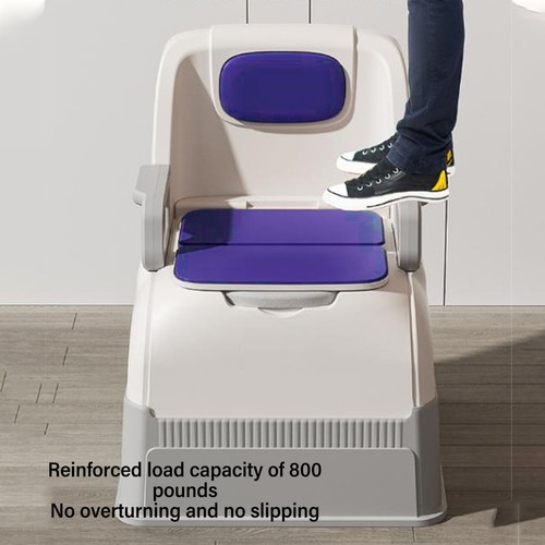 Bedside Commode Toilet With Detachable Armrests Portable Moible Odorless Sof NOW
