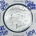 1926 BU UNCIRCULATED SILVER PEACE DOLLAR AUTHENTIC U.S. MINT FREE SHIPPING 6109