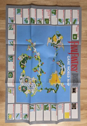 Final Fantasy (Nintendo NES) Complete CIB Authentic Original Maps Manual TESTED - Picture 13 of 14