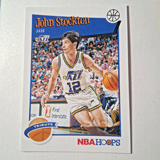 2019-20 PANINI NBA HOOPS BASKETBALL TRIBUTE JOHN STOCKTON UTAH JAZZ #292