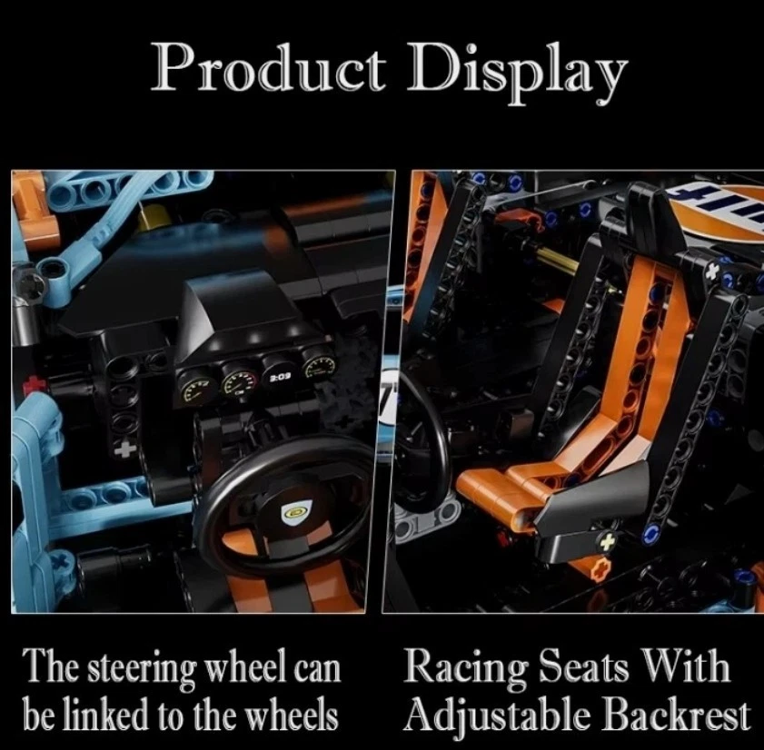 Lego RÉPLICA Technic Porsche 911 GT3 RS Kit de construcción de modelo de coche (NO LEGO) Foto 4 de 4