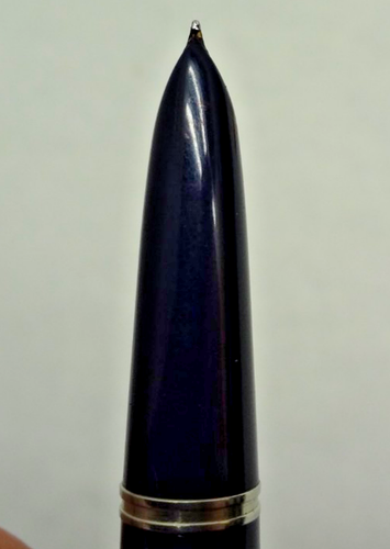 1960s PARKER 51 SPECIAL BLUE Barrell Lustraloy Cap Aerometric Fountain Pen - Picture 3 of 7