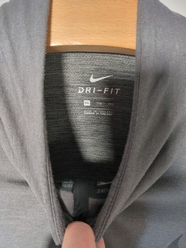 Nike Dri Fit Para hombres XXL 1/2 Cremallera Gris Manga Larga Correr Gimnasio Ropa - Imagen 2 de 4