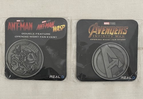 Marvel Opening Night Fan Event Real D 3D Coin Lot Avengers Ant man and the Wasp