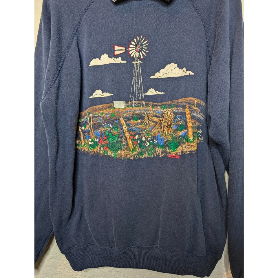 Sudadera Western Vintage Para Mujer Talla XL Paisaje Western Prairie Country Foto 2 de 4