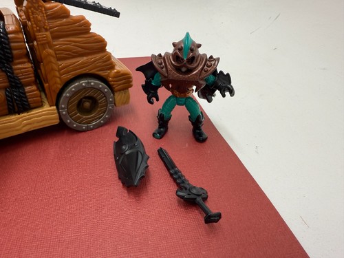 De colección 2003 ☆ IMAGINEXT ☆Carro de ataque castillo de batalla medieval con figura de troll - Imagen 5 de 10