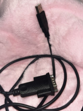 Mini-USB B Male to DB9 Female RS-232 Serial Adapter Cable 3ft Black Molded