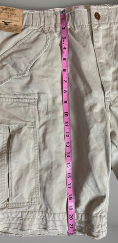 VTG NWT Polo Ralph Lauren Combed Army Cloth Chino Shorts Mens 38 Type-1 Cargo - Picture 7 of 10