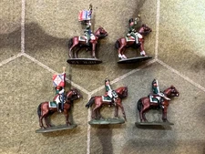5 Del Prado Relive Austerlitz 25mm FRENCH NAPOLEONIC CAVALRY MINIATURES PAINTED