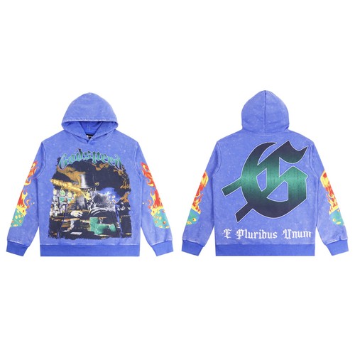 Fashion Godspeed Personality Street Hoodie Unisex Skelett Print Freizeit Pullover - Bild 12 von 14