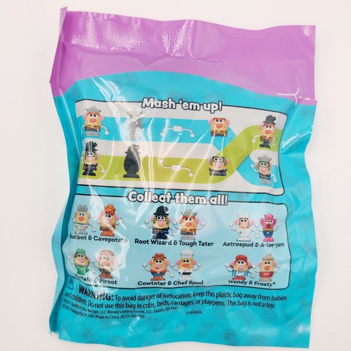 2025 Wendy's Potato Head Mashed "Root Wizard & Tough Tator" Kids Meal Toy Wendys - Bild 2 von 2