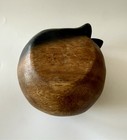 Vintage Hand-Carved Wooden Curled Up Sleeping Kitty Cat, Art Sculpture, Folk Art — photo 10