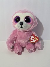 Ty Beanie Boos - SIMONE the Sloth (Claire's Exclusive) 6" Ty Silk Stuffed Toy