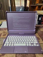 Purple Bluetooth Keyboard C-port Wireless Keypad And Touch Mouse