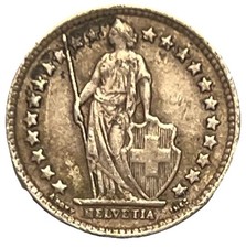 1943 B 🇨🇭Switzerland 1/2 FRANC Silver KM#23 - Combined Shipping - Lot C76b