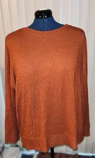 Time and Tru Women's Burnt Orange  Long Sleeve Top Size 22 (XXXL)