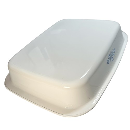 CORNING WARE A-76 Blue Cornflower Roaster 14 x 11.5 x 2.5 Lasagna Casserole USAa - Picture 5 of 15